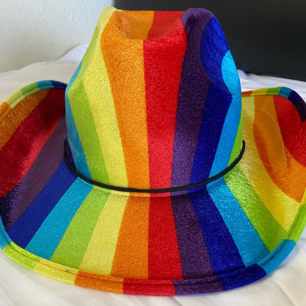 Rainbow Cowboy Hat